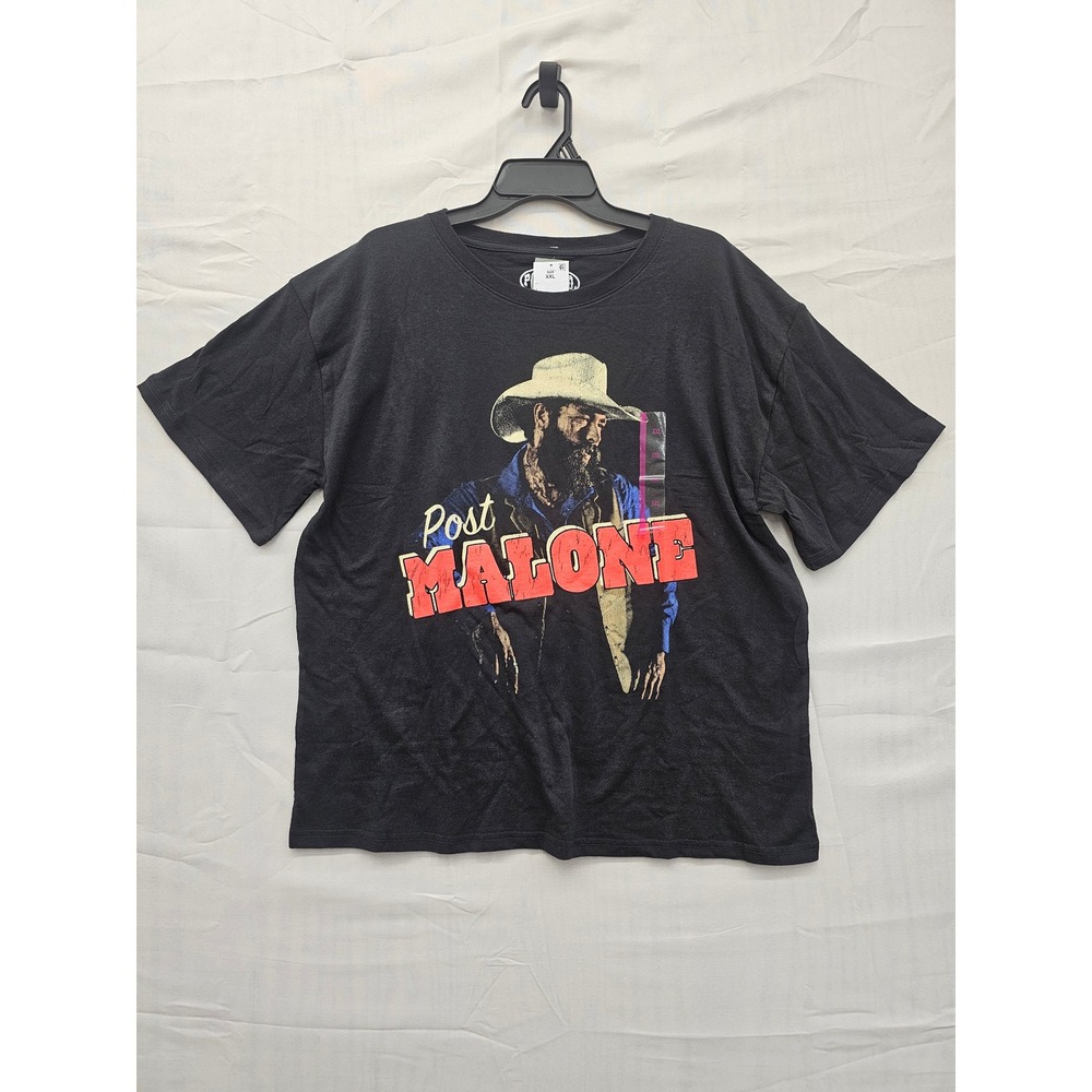 Post Malone Posty Co Graphic T-Shirt Black XXL‎ Cowboy Western Concert Tee NEW